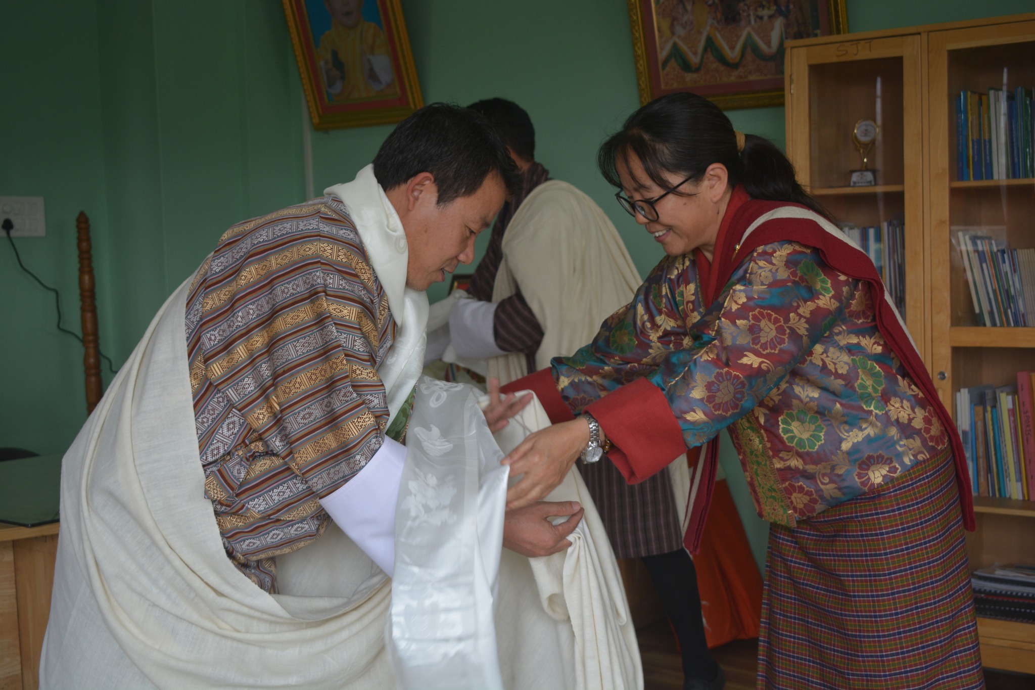 Khadar Offered by Dasho Dzongdag